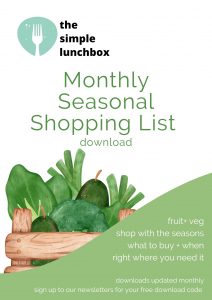 Monthly Seasonal Shopping List Download